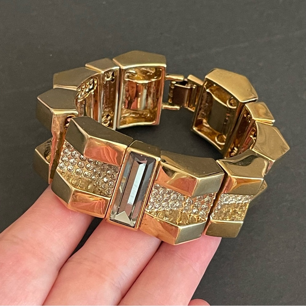 Vintage Givenchy rhinestone & crystal bracelet.